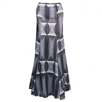 Pre Owned Just Cavalli Multiprint Maxi Skirt M