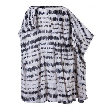 Pre Owned Kenzo Monochrome Dotted Skirt M