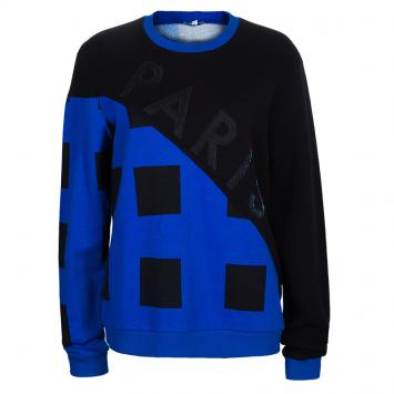 Pre Owned Kenzo Black Graphic Print Sweatshirt Top XL