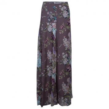Pre Owned Kenzo Floral Chiffon Maxi Skirt L