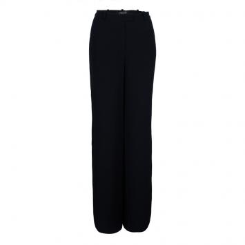 Pre Owned Lanvin Black Wide Leg Trousers M