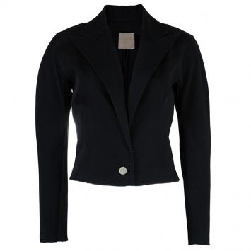 Pre Owned Lanvin Black Cropped Blazer M