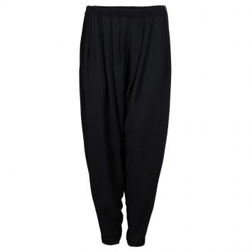 Pre Owned Lanvin Black Draped Harem Pants M