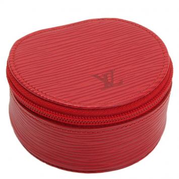 Pre Owned Louis Vuitton Red Epi Leather Ecrin Bijoux Jewelry Case
