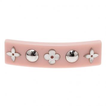 Pre Owned Louis Vuitton Inclusion Pink Resin Hairclip