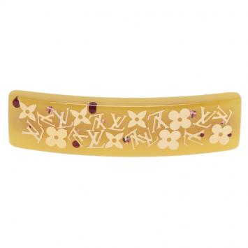 Pre Owned Louis Vuitton Inclusion Yellow Resin Hairclip