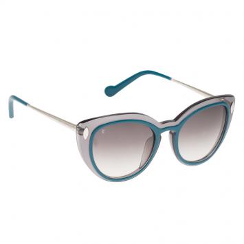 Pre Owned Louis Vuitton Blue and Black Willow Cat Eye Sunglasses