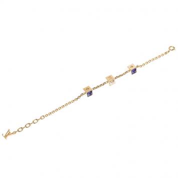 Pre Owned Louis Vuitton Gamble Gold Tone Bracelet
