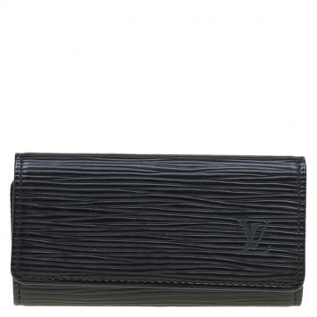 Pre Owned Louis Vuitton Black Epi Leather 4 Keys Holder