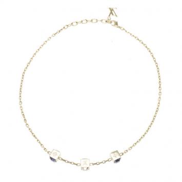 Pre Owned Louis Vuitton Gamble Gold Tone Necklace