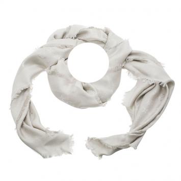 Pre Owned Louis Vuitton Beige Monogram Shine Shawl