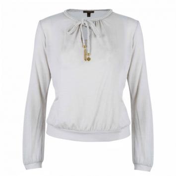 Pre Owned Louis Vuitton Beige Long Sleeve Top M