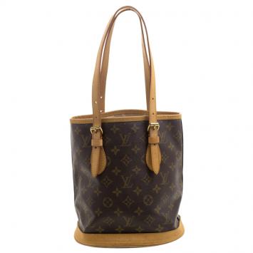 Pre Owned Louis Vuitton Monogram Canvas Petit Bucket Bag
