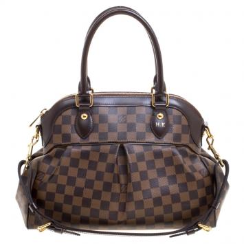 Pre Owned Louis Vuitton Damier Ebene Canvas Trevi PM Bag