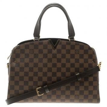 Pre Owned Louis Vuitton Damier Ebene Canvas Kensington Bowling Bag