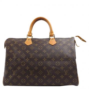 Pre Owned Louis Vuitton Monogram Canvas Speedy 35 Bag