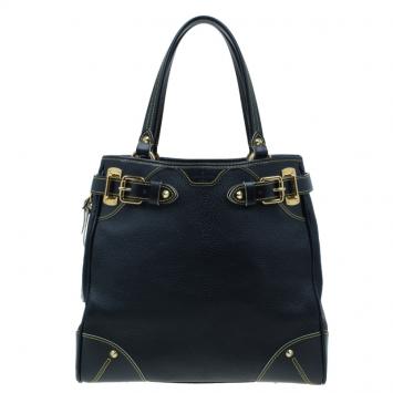 Pre Owned Louis Vuitton Black Suhali Leather Le Majestueux Tote