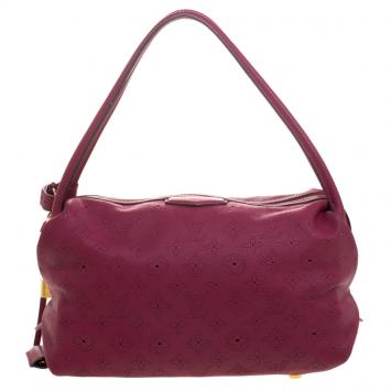 Pre Owned Louis Vuitton Grenat Mahina Leather Galatea PM Bag