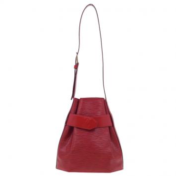 Pre Owned Louis Vuitton Red Epi Leather Satchel