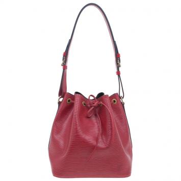 Pre Owned Louis Vuitton Rouge Castilian Epi Leather Petit Noe Bag
