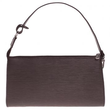 Pre Owned Louis Vuitton Brown Epi Leather Accessories Pochette Bag 24