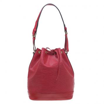Pre Owned Louis Vuitton Rouge Castilian Epi Leather Petit Noe Bag