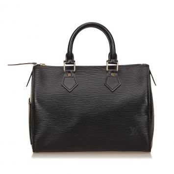 Pre Owned Louis Vuitton Black Epi Leather Speedy 25