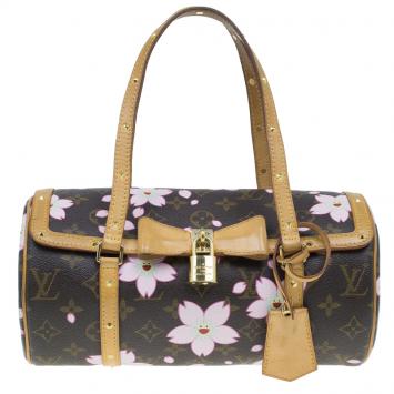Pre Owned Louis Vuitton Monogram Canvas Limited Edition Cherry Blossom Papillon Bag