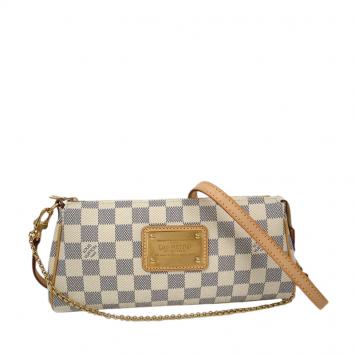 Pre Owned Louis Vuitton Damier Azur Eva Clutch