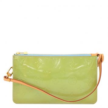 Pre Owned Louis Vuitton Vert Impression Monogram Vernis Lexington Pochette Bag