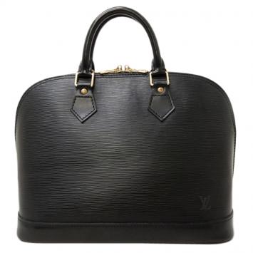 Pre Owned Louis Vuitton Black Epi Leather Alma PM
