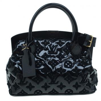 Pre Owned Louis Vuitton Black Monogram Fascination Lock Frame BB Bag