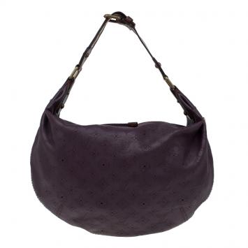 Pre Owned Louis Vuitton Purple Monogram Leather Limited Edition Onatah GM Bag