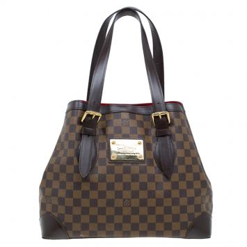 Pre Owned Louis Vuitton Damier Ebene Canvas Hampstead MM Bag