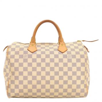 Pre Owned Louis Vuitton Damier Azur Canvas Speedy 30