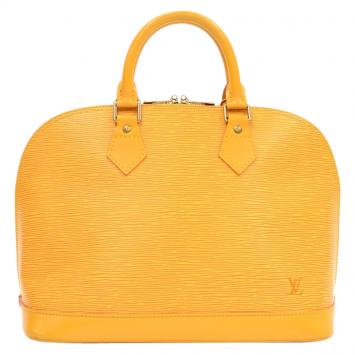Pre Owned Louis Vuitton Tassil Yellow Epi Leather Alma PM