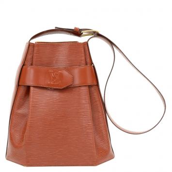 Pre Owned Louis Vuitton Kenyan Fawn Epi Leather Sac D'Epaule PM Bag