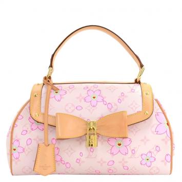 Pre Owned Louis Vuitton Limited Edition Pink rouge cherry blossom  Sac Retro Satchel