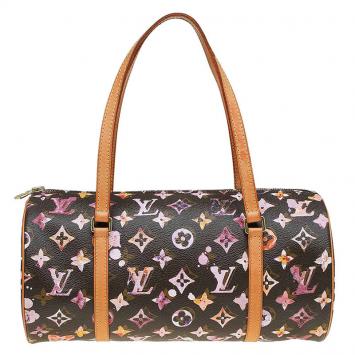 Pre Owned Louis Vuitton Monogram Watercolor Richard Prince Papillon 30 Bag