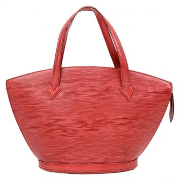 Pre Owned Louis Vuitton Red Epi Leather Saint Jacques PM Bag