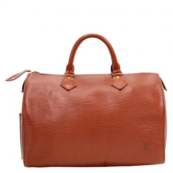 Pre Owned Louis Vuitton Kenyan Fawn Epi Leather Speedy 30