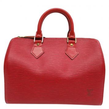 Pre Owned Louis Vuitton Red Epi Leather Speedy 25