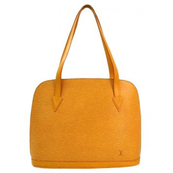 Pre Owned Louis Vuitton Yellow Epi Leather Lussac Bag