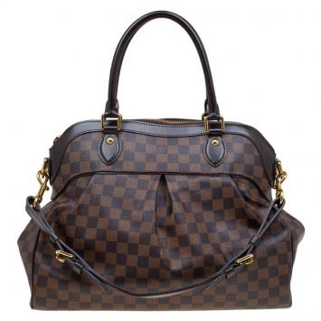 Pre Owned Louis Vuitton Damier Ebene Canvas Trevi GM Bag