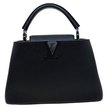 مملوكة مسبقًا Louis Vuitton Black Taurillon Leather Capucines BB Bag