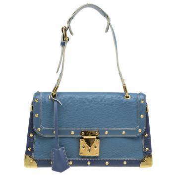 Pre Owned Louis Vuitton Light Blue Suhali Leather Le Talentueux Bag