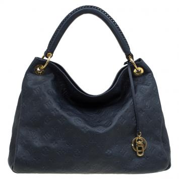 Pre Owned Louis Vuitton Black Monogram Empreinte Leather Artsy MM Bag
