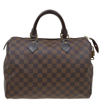 Pre Owned Louis Vuitton Damier Ebene Canvas Speedy 30