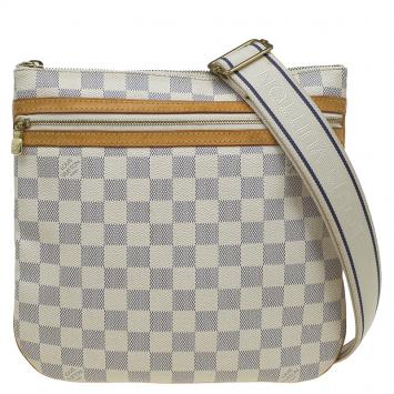 Pre Owned Louis Vuitton Damier Azur Canvas Bosphore Messenger Bag