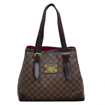 Pre Owned Louis Vuitton Damier Ebene Canvas Hampstead MM Bag